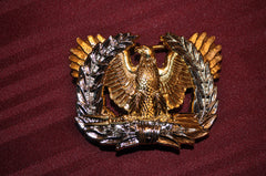 SILVER AND GOLD PLATED WARRANT OFFICER BELT BUCKLE
