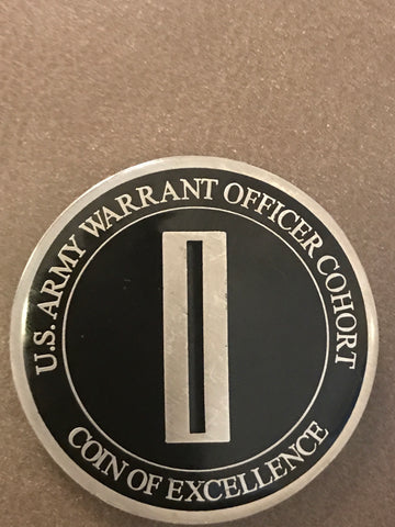 (Not Just For CW5s) U.S. ARMY WARRANT OFFICER COHORT COIN OF EXCELLENCE (A minimum of 2 coins has to be ordered.)