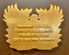 Mini-Warrant Officer Coin of Excellence (2.5 inches wide x 2.5 inches high)